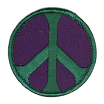 Peace Patch, Purple and Green | Patches