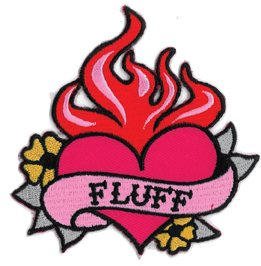 Fluff Flaming Heart Patch | CLEARANCE!!