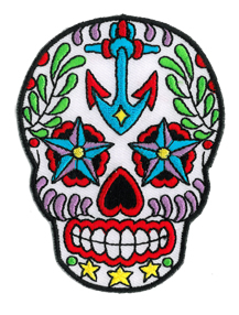 Sunny Buick Ancre Sugar Skull patch | Latino