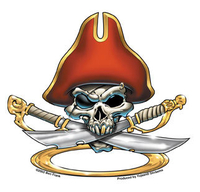Skull Pirate Sticker