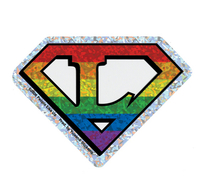 Diamond Cut Lesbian Pride Sticker