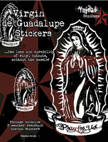 White Virgin de Guadalupe Sticker 