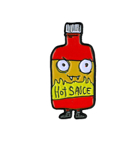 Dr. Krinkles Hot Sauce Enamel Pin