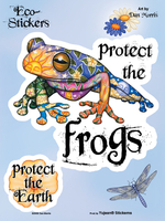 Dan Morris Protect The Frogs 6x8 Sticker
