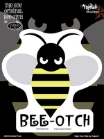 Evilkid Bee-Otch 6x8 Sticker