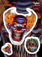Hot Leathers Evil Clown Biker 6x8 Sticker