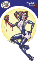 Vampire Pinup Girl Sticker
