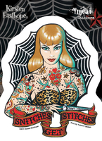 Kirsten Easthope Snitches Get Stitches Sticker