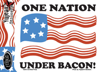 One Nation Under Bacon Sticker