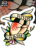 Rink Rash Roller Derby Sticker