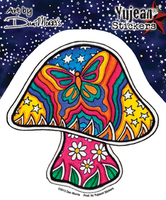 Dan Morris Butterfly Mushroom sticker