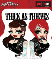 Miss Cherry Martini Thick as Thieves sticker