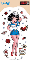 Fluff Sailor Girl Standing sticker