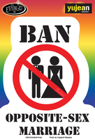 Evilkid Ban Opposite Marriage sticker