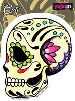 Cali Ashes Skull Sticker