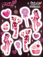 Fluff Sugar Dolls Multi-sticker