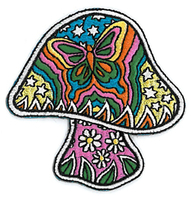 Dan Morris Butterfly Mushroom Patch | Patches