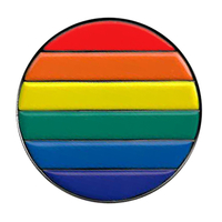 Round Rainbow Enamel Pin