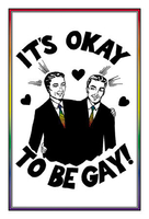 It's OK To Be Gay -Male Pride Postcard