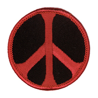 Peace Patch, Black and Red