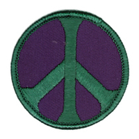 Peace Patch, Purple and Green