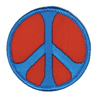 Peace Patch, Red and Blue