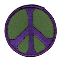 Peace Patch, Green and Purple