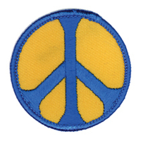 Peace Patch, Yellow and Blue