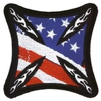 Iron Cross US Flag Patch