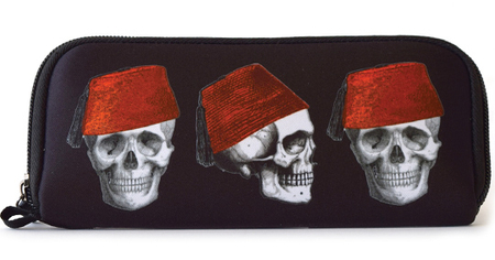 Cabinet of Curiosities Fez Skull Wallet | Wallets and Pouches